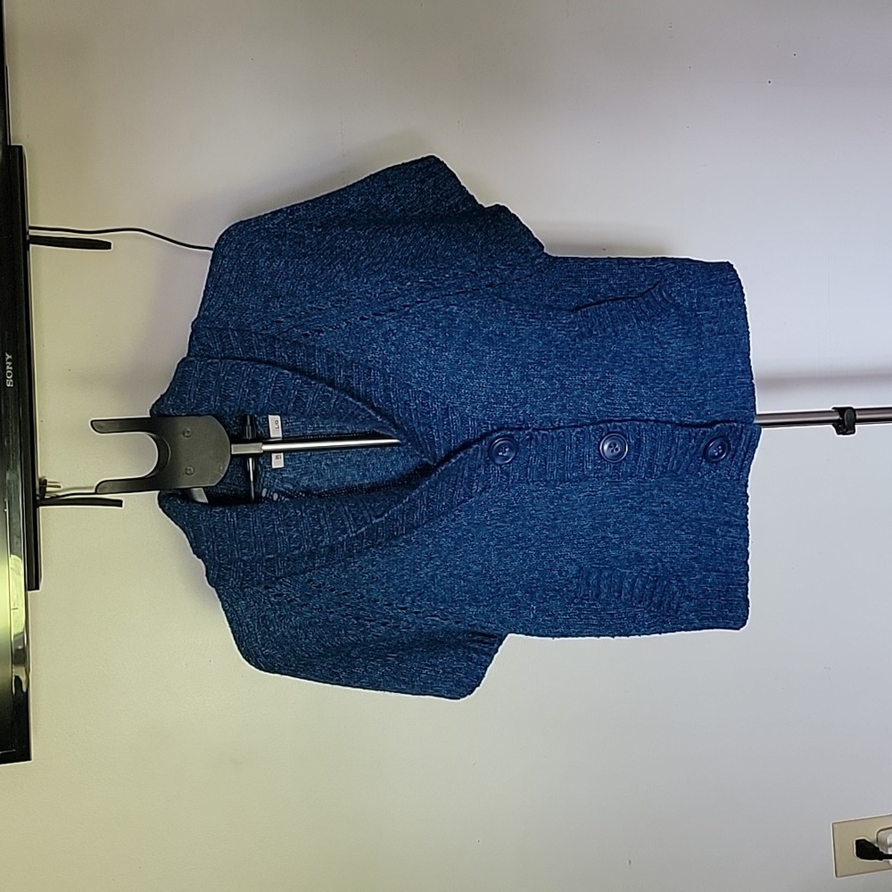 Women's Old Navy 3 Button Sweater,  Aqua Blue,  Size L